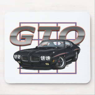 1970 GTO Black Mouse Pad