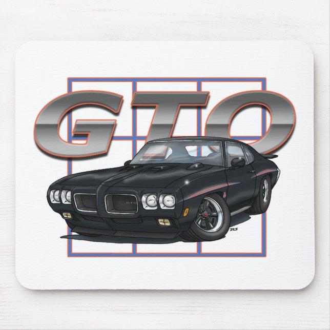 1970 GTO Black Mouse Pad (Front)