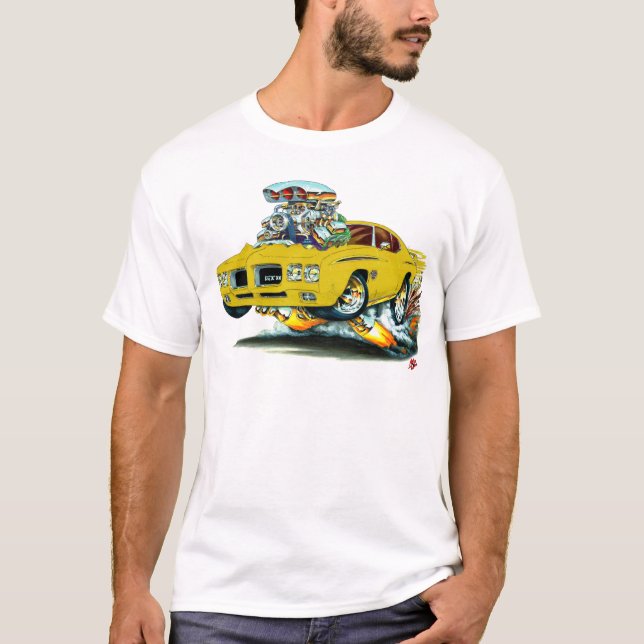 1970 GTO Judge Gold Car T-Shirt (Front)