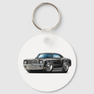 1970 Monte Carlo Black Car Keychain