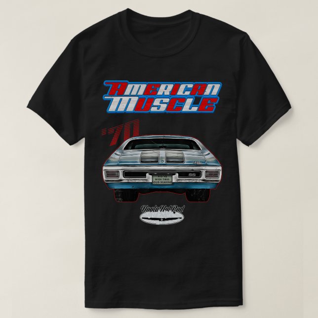 1970 Muscle Drag  70 HotRod Hot Rod Custom Oldtime T-Shirt (Design Front)