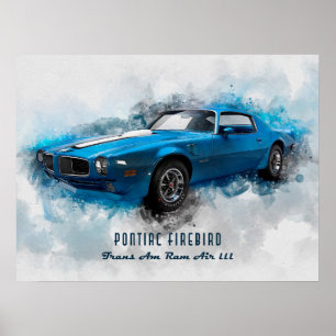 1970 Pontiac Firebird Trans Am Ram Air III Poster