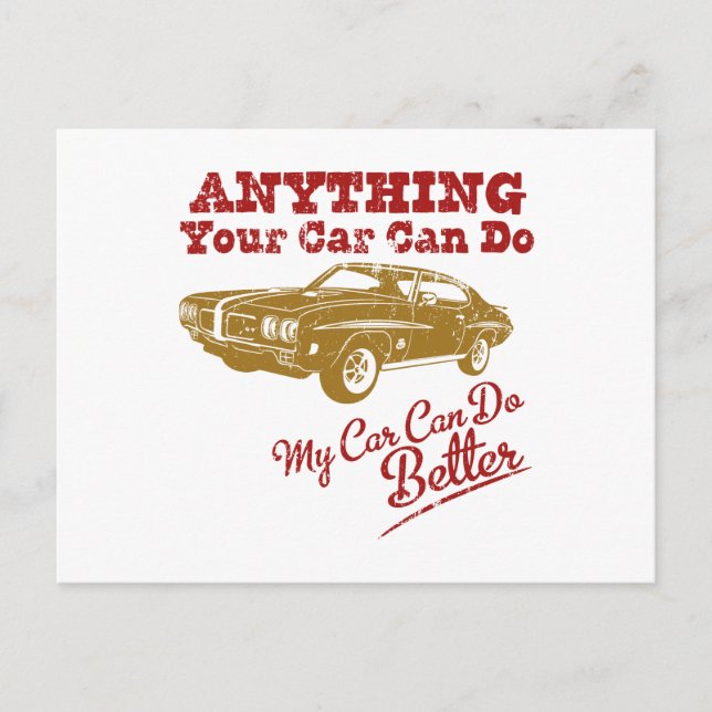 1970 Pontiac GTO 455 "JUDGE" Postcard (Front)