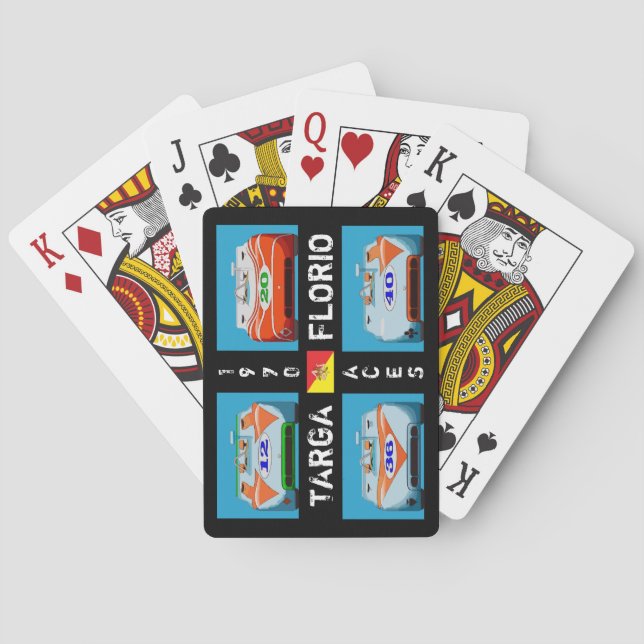 1970 RACING PLAYING CARDS (Back)