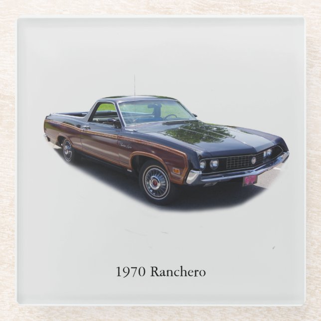 1970 Ranchero glass coaster (Front)