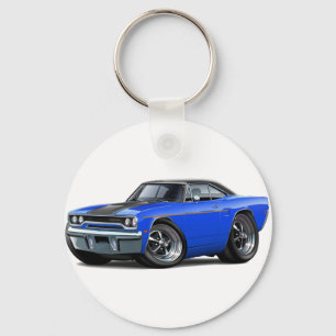 1970 Roadrunner Blue-Black Stripe Keychain