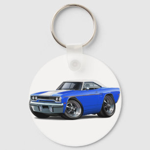 1970 Roadrunner Blue-White Top Keychain