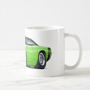 1970 Super Bee Lime-Black Top Car Coffee Mug