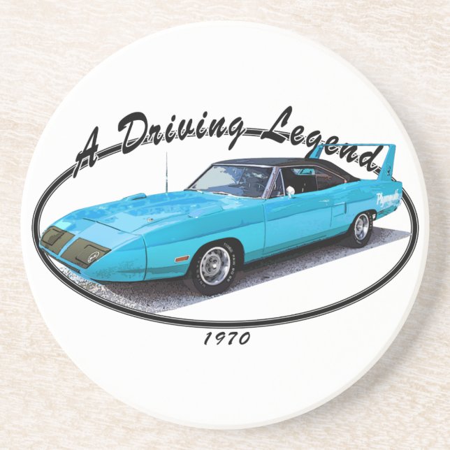 1970 Superbird Blue Coaster (Front)