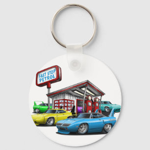 1970 Superbird Gas Station Keychain