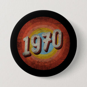 1970 VINTAGE 3 INCH ROUND BUTTON