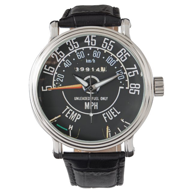 1970s-1980s Classic Car Watch With Gauges (Front)
