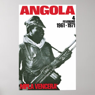 1970s Angola Propaganda Poster The fight goes on