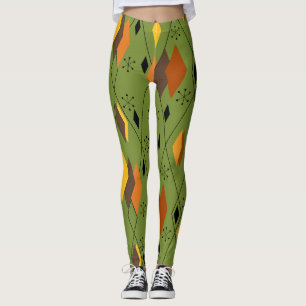 1970s Atomic Diamonds  Leggings