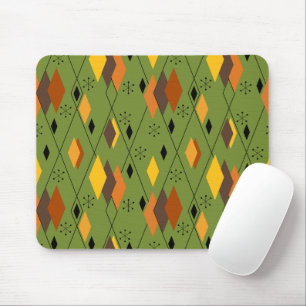 1970s Atomic Diamonds Mouse Pad