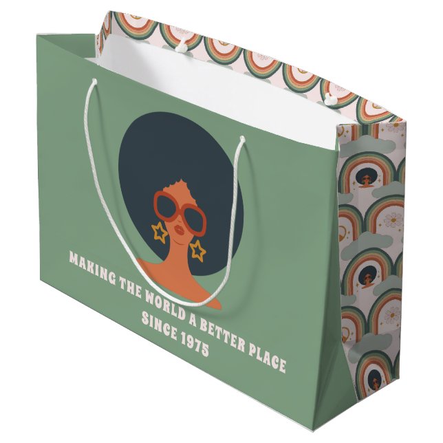 1970's Birthday Gift Bag  (Back Angled)