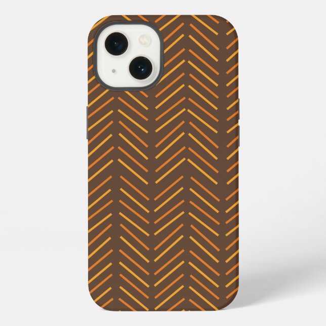 1970s Chevron  iPhone Case (Back)