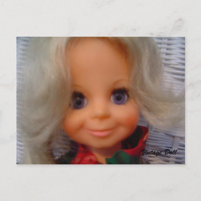 1970's Doll Postcard (Front)