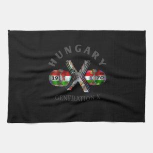 1970s Generation X Hungarian Skateboard Kitchen Towel