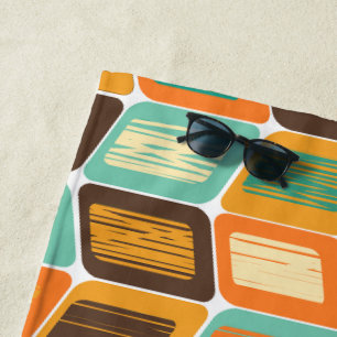 1970s Lean  Beach Towel
