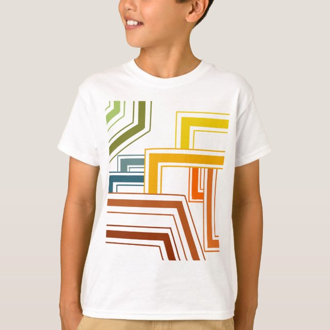 1970s Lines  T-Shirt (Front)