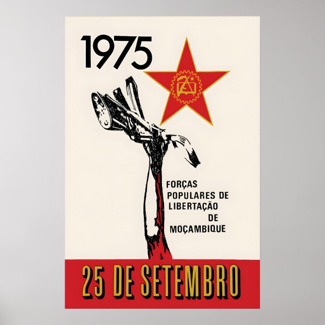 1970s Mozambique Liberation Propaganda Poster (Front)