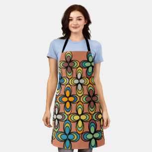 1970s Oval Flowers Apron
