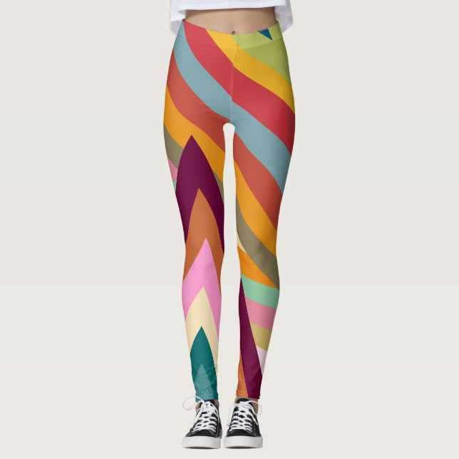 1970s Peaks  Leggings (Front)