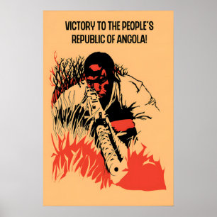 1970s Propaganda Poster Angola Victory to the