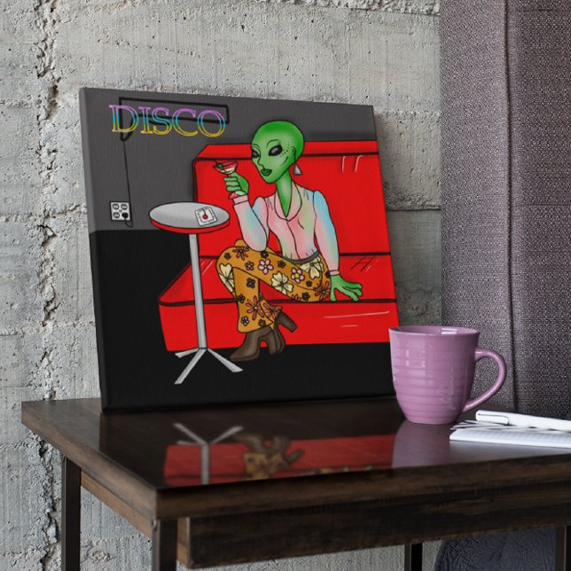 1970's Retro Extraterrestrial in Disco Lounge Poster (Creator Uploaded)