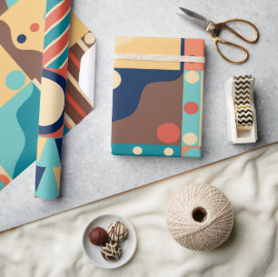 1970's Retro Quilt Wrapping Paper