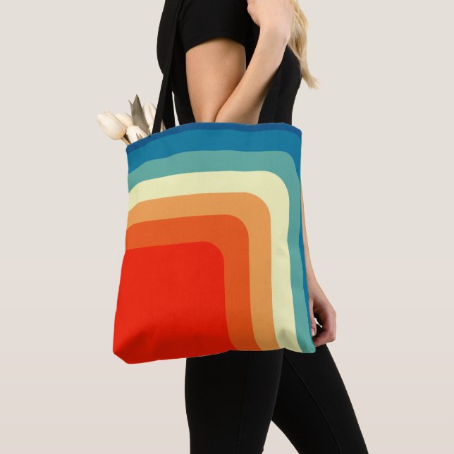 1970s Squares  Tote Bag (Close Up)
