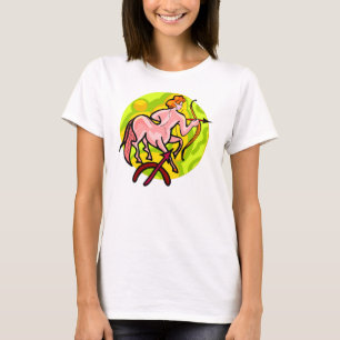1970s style Sagittarius Archer with Symbol T-Shirt