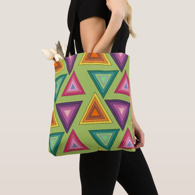 1970s Triangles  Tote Bag (Close Up)