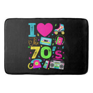 1970's Vintage Style Seventies Retro Party Bath Mat