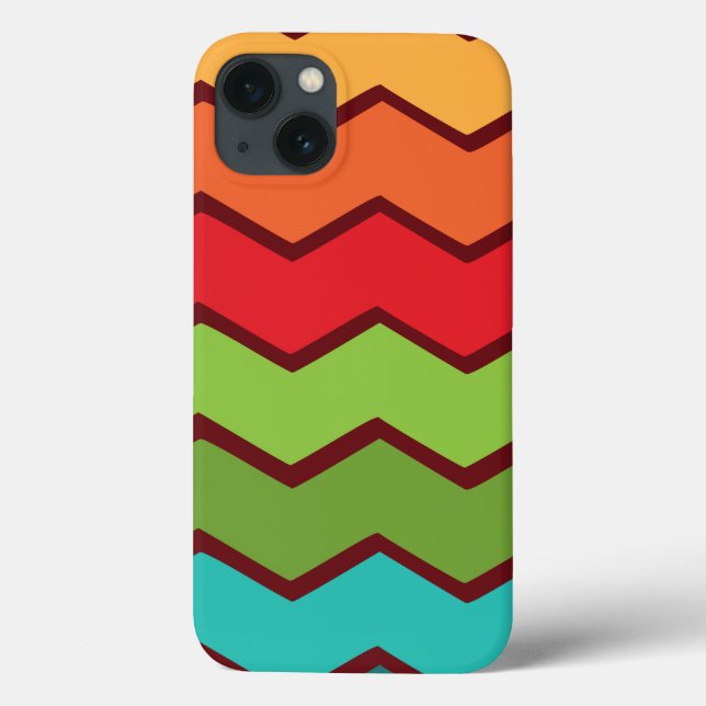 1970s Zigzag   Case-Mate iPhone Case (Back)