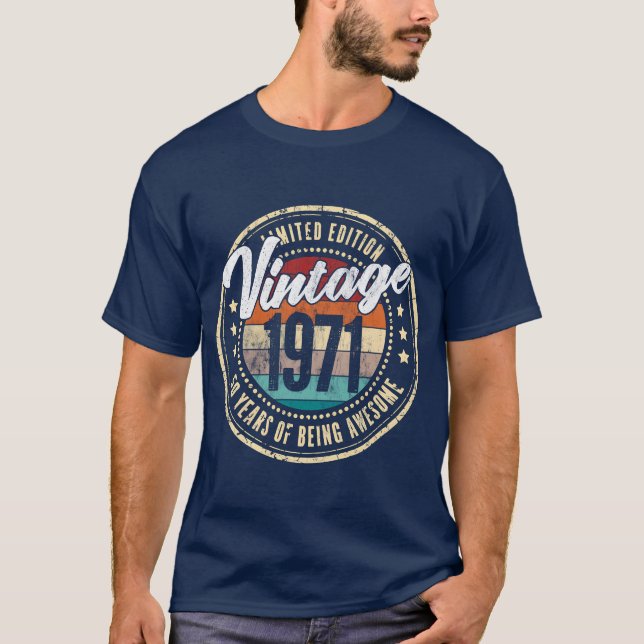 1971 50 50Th funny T-Shirt (Front)