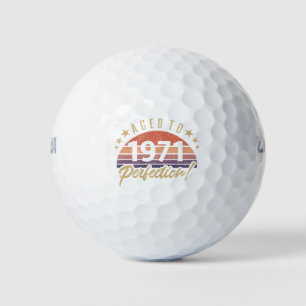 1971 50th Birthday Aged To Perfection Golf Balls