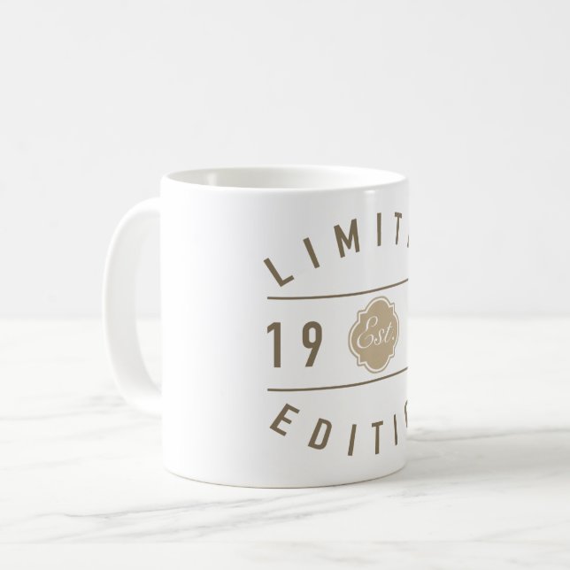 1971 50th Birthday Limited Edition Coffee Mug (Front Left)