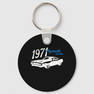 1971 71 Satellite 4th Of July American Keychain