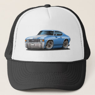 1971-72 Chevelle Lt Blue-White Car Trucker Hat
