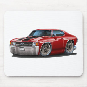 1971-72 Chevelle Maroon-Black Car Mouse Pad