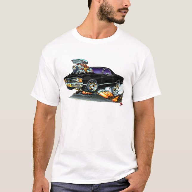 1971-72 El Camino Black Truck T-Shirt (Front)