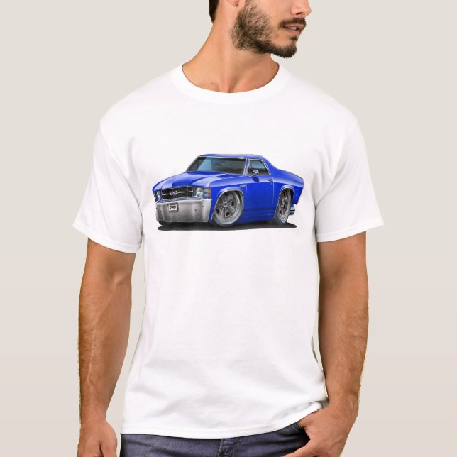 1971-72 El Camino Blue Truck T-Shirt (Front)