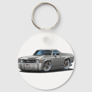 1971-72 El Camino Grey Truck Keychain