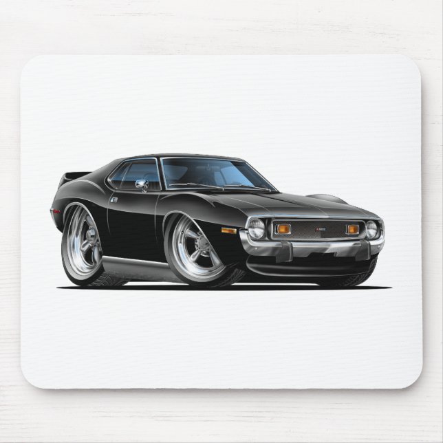 1971-72 Javelin Black Car Mouse Pad (Front)