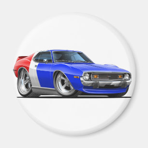 1971-72 Javelin Red White Blue Car Magnet
