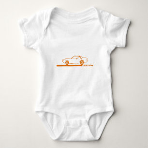1971-72 Roadrunner Orange Car Baby Bodysuit