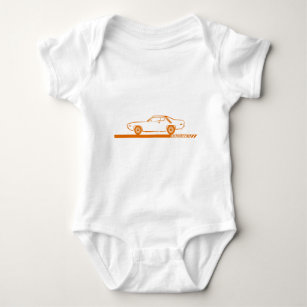 1971-72 Roadrunner Orange Car Baby Bodysuit