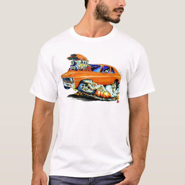 1971-74 Nova Orange Car T-Shirt (Front)